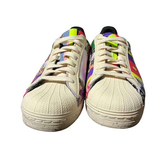 Adidas Superstar Mens 12 Kris Andrew Y2K Graffiti Sneakers GX6395 Streetwear - Picture 3 of 12